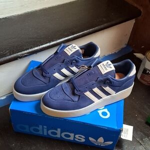 adidas Blue and White Athletic Shoes